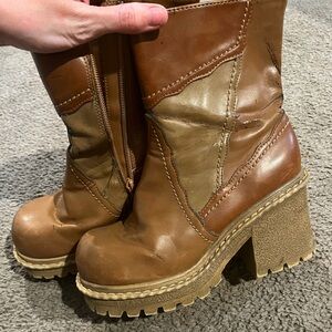 Stylish Brown Platform Boots